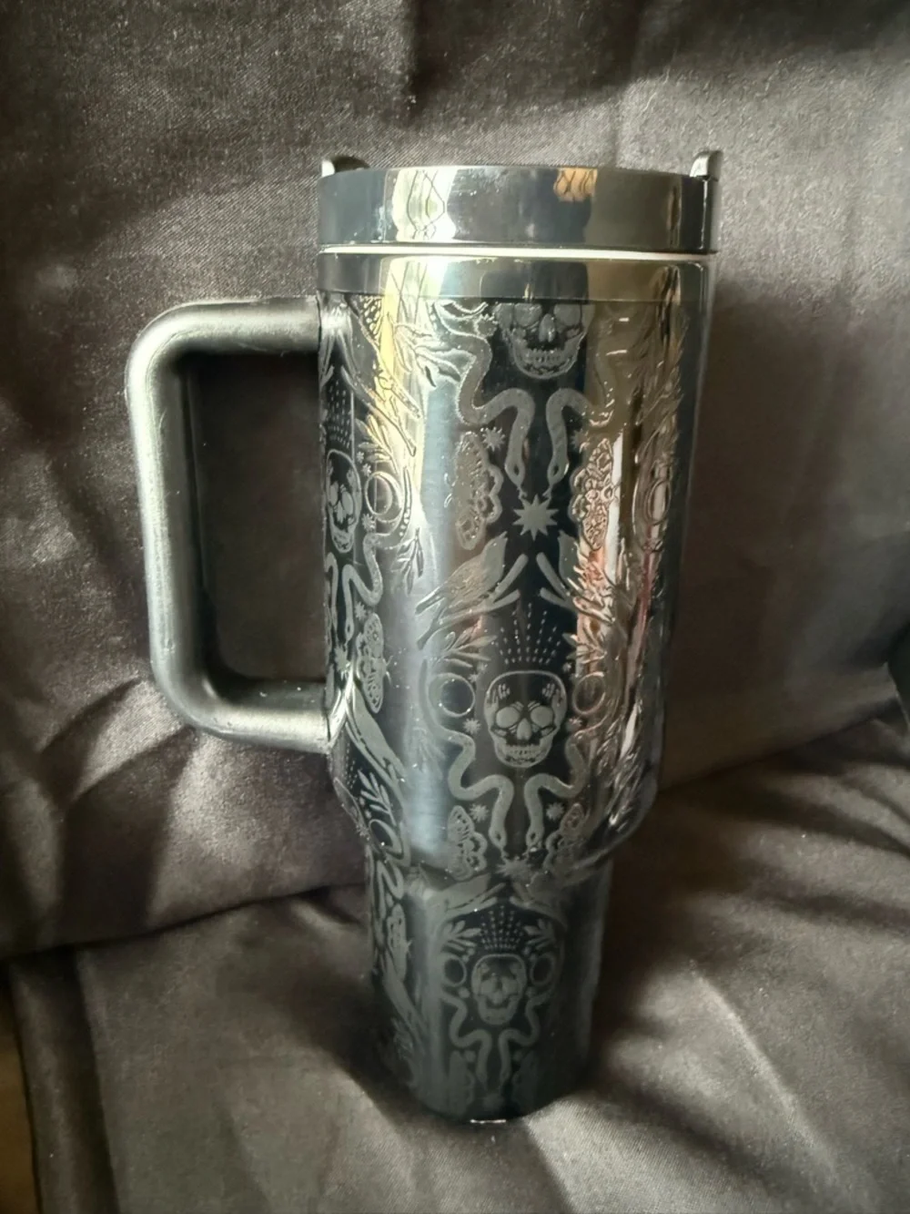 New Stanley 40oz Special Halloween Black Detailed With Box Straw Topper Bag - Picture 8 of 13